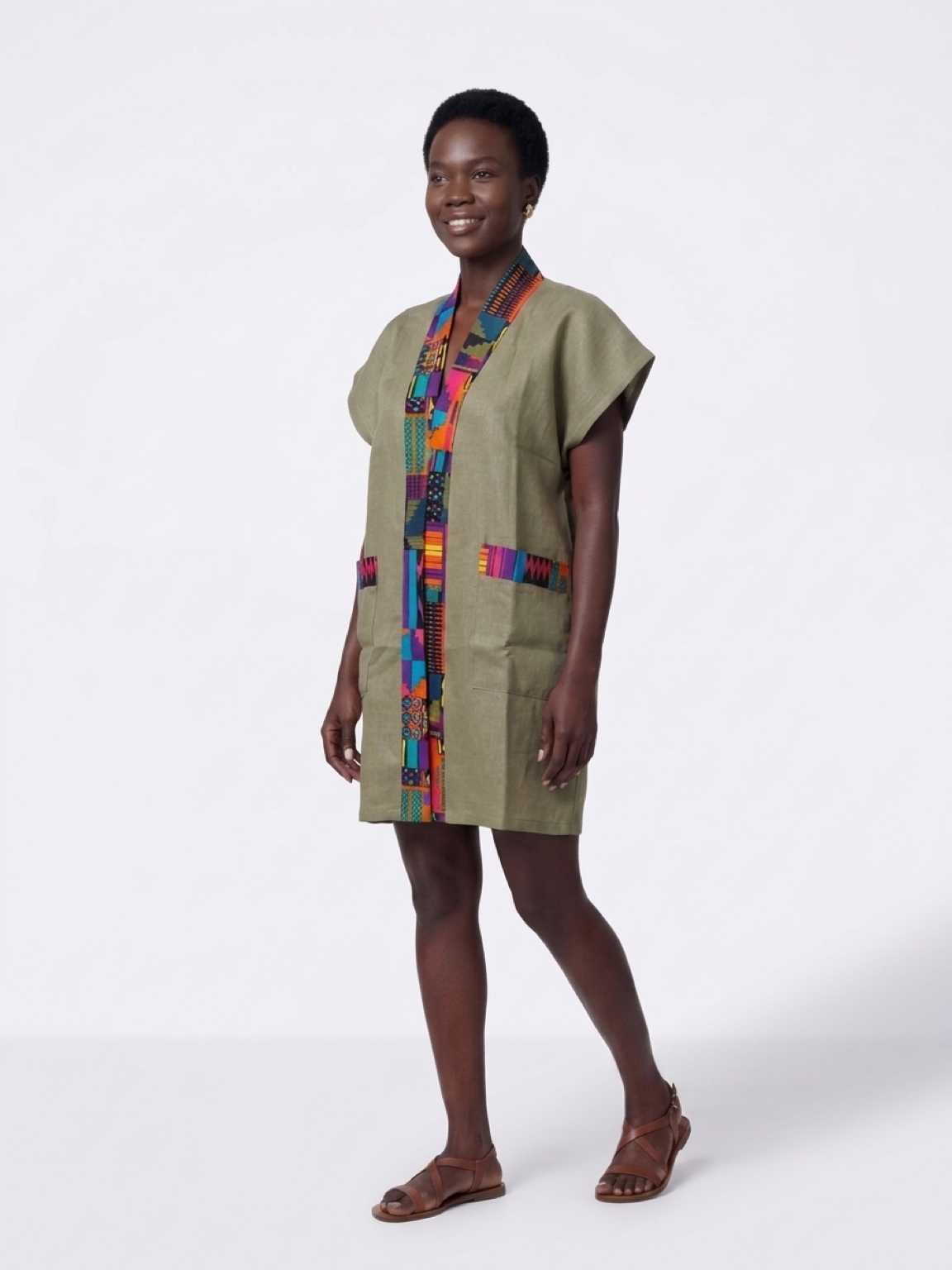 Handmade Kimono Bubu Top for Women. - Image 2