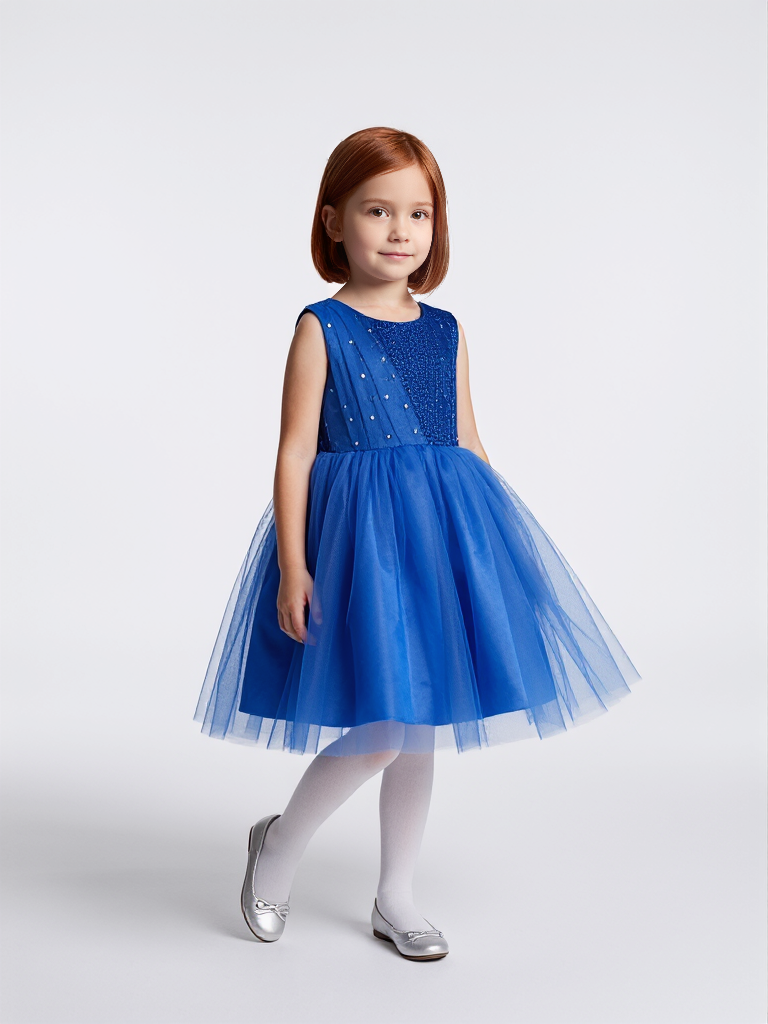Royal Blue Princess Tulle Party Dress