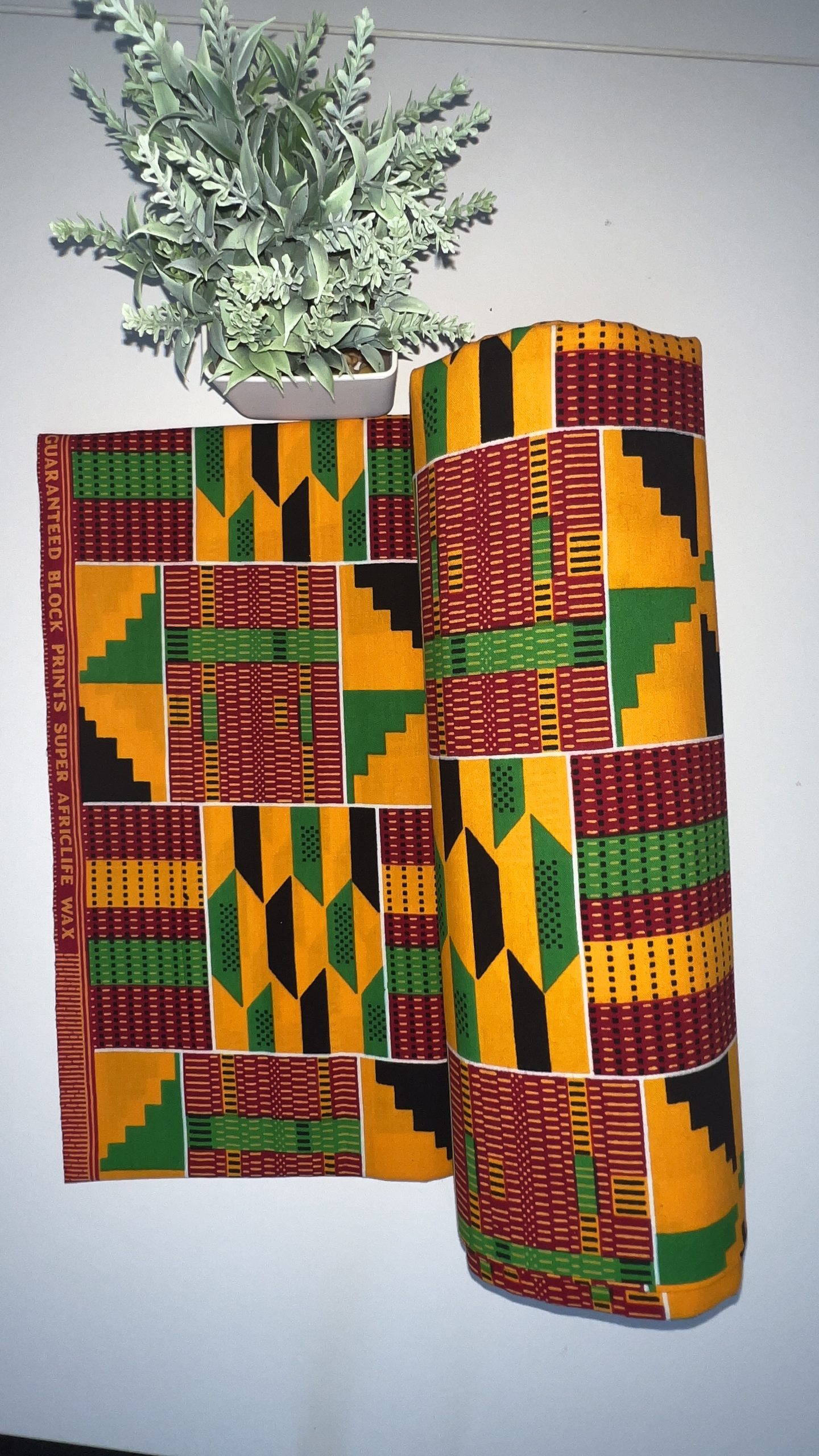 WOMEN'S AFRICAN KENTE SHOULDER DRAWSTRING MAXI /MADE TO ORDER - Image 5